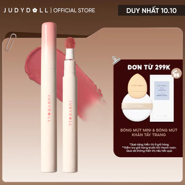 [MỚI] Son Đầu Bông JUDYDOLL Matte Lip Cream Son kem Mịn lì Mờ vân môi Chuẩn màu Lâu trôi 2,6ml
