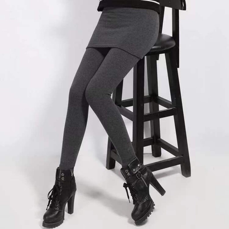 Quần legging nhung Đức gân lót lông cừu dày, thiết kế slim fit, phù hợp mùa đông