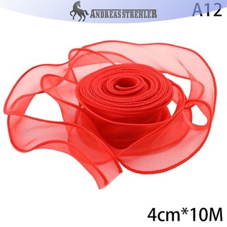 Onetimingfine 10M Đuôi Cá Sợi Ruy Băng Cho DIY Nơ Tóc Trang Trí Bó Hoa Quà Tặng Gói Chất Liệu Sóng Lụa Ruy Băng Trang Trí VN