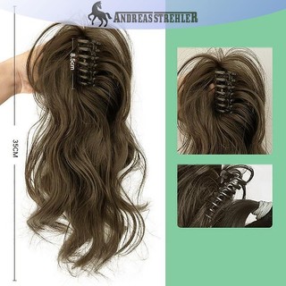 Onetimingfine Tổng Hợp Móng Vuốt Kẹp Đuôi Ngựa Phần Mở Rộng Tóc Ngắn Xoăn Tự Nhiên Đuôi Giả Tóc Cho Nữ Đuôi Ngựa Tóc Đen VN
