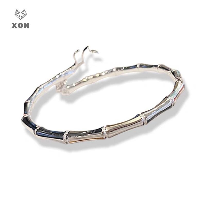 Vòng tay sen tre bạc, phụ kiện thời trang dành cho nữ