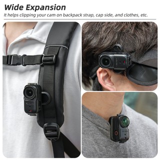 Dành cho kẹp ba lô DJI Osmo Nano, giá đỡ máy ảnh thể thao xoay được, kẹp cá sấu mini phát hành nhanh