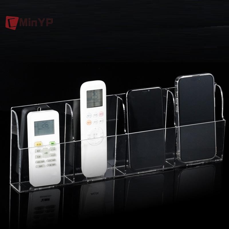 CMinYP Acrylic TV Điều Hòa Điều Khiển Từ Xa Giá Đỡ 1 / 4 Ốp Lưng Treo Tường Hộp Bảo Quản Cho Gia Đình Vinh Quang