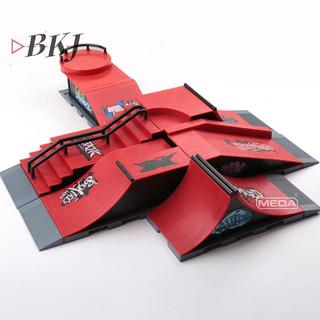 [KJ] Bộ ván trượt ngón tay cho trẻ em, Đồ chơi thể thao ngón tay có công trường, dốc, đạo cụ, quà tặng, 1 bộ [Mới]