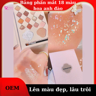 Bảng phấn mắt, má màu đẹp  Kèm Cọ Tích Hợp Phấn Má Tạo Khối Siêu Tiện Lợi Chống Thấm Nước Lâu Trôi Lên Màu Chuẩn