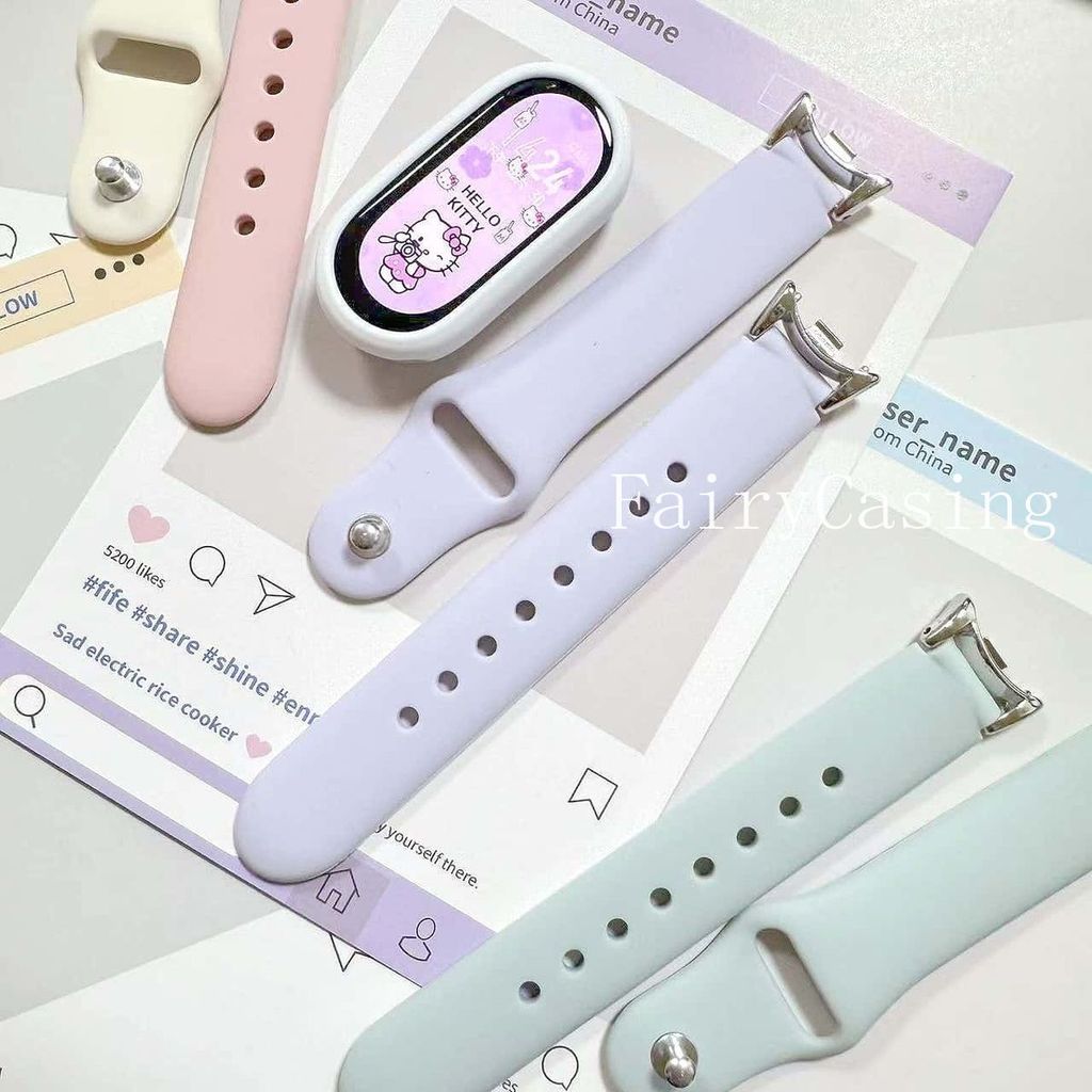Ốp Lưng Silicon + Dây Đeo Cho Xiaomi Mi Band 10 9 Phiên Bản Gốm Sứ NFC Vòng Tay Phụ Kiện Cho Mi Band 8 7 6 5 4 3 Dây Đeo Tay