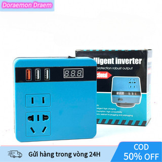 Thiết bị chuyển đổi nguồn pin 18V-21V lên điện 220V chân cắm thiết kế phổ thông đảm bảo an toàn và ổn định khi sử dụng