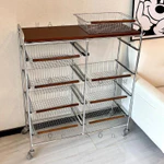 Xe Đẩy Đa Năng Nhà Bếp - Kệ Đựng Đồ Di Động Đa Tầng, Khung Thép Chắc Chắn, Bánh Xe Xoay 360°, Tiện Lợi & Thiết Thực — ảnh 2
