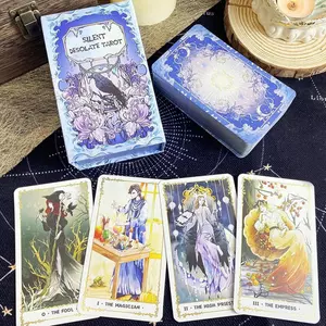 Silent Desolate Tarot Deck 78 Chiếc Hoạt Hình Tarot CardsBoard Game Dựa Trên Hệ Thống Rider 10.3 * 6cm