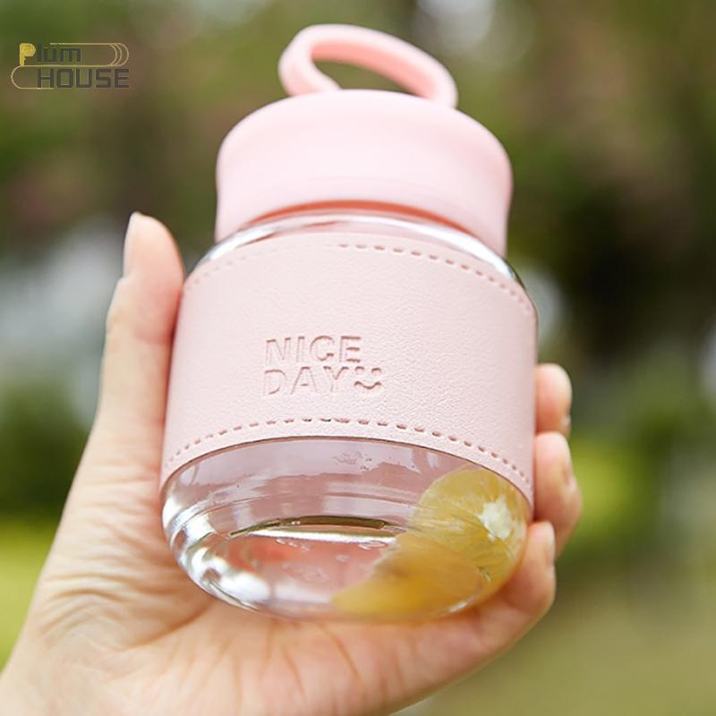 PlumHOUSE Di Động Nước Nhỏ Thủy Tinh Nước Trái Cây Thủy Tinh Di Động Để Đi Cao Cấp Cấp Mũm mĩm Cốc Dễ Thương Cốc Điện Thoại Di Động Cốc VN