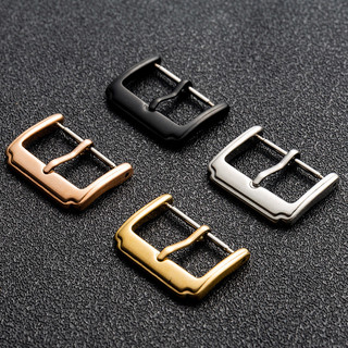 Khóa đồng hồ bằng thép không gỉ 10 / 12 / 14 / 16 / 18 / 20 / 22mm Khóa đồng hồ thay thế Bạc Hồng Vàng Đen Dây đeo đồng hồ Khóa nút
