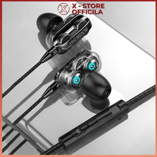 Tai nghe có dây chống ồn, jack cắm 3.5mm, có mic đàm thoại, nghe nhạc, chơi game, học online - TNLK