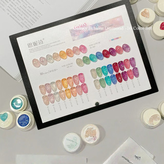 ANNIES Galaxy Broken Diamond Nail Gel Siêu Flash Màu Không Xám Phản Quang Bungee Bị Vỡ Kim Cương Quang Trị Liệu Keo Móng Tay Nghệ Thuật Làm Móng Tay Cho Tiệm Móng Tay