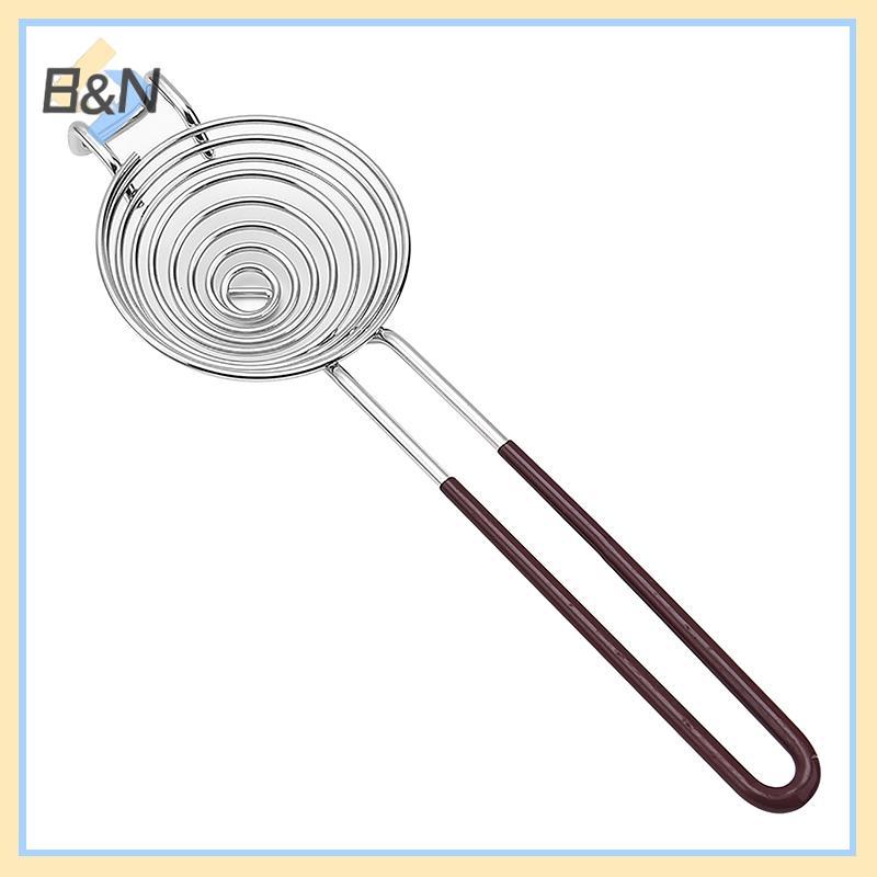 Máy tách trứng B & N Tay cầm dài Máy tách lòng trắng trứng bằng thép không gỉ cấp thực phẩm Bộ lọc lòng đỏ trứng Tiện ích nhà bếp.