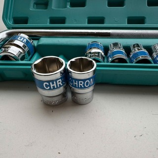 Bộ tuýp khẩu 10 chi tiết 1/2 cần chữ L từ 8-24