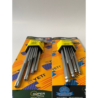 Bộ lục giác Zety tiêu chuẩn đầu bi, đầu bông 9 món thép Chrome Vanadium siêu cứng vặn sửa chữa hàng ngày