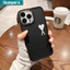 Ốp Điện Thoại IBumpers Thư Trái Tim Tối Giản Họa Tiết Một Silicon Mềm Cao Cấp Chống Sốc Cho iPhone 11 12 13 14 15 16 17 Pro Max IP 7 8 Plus Iphon X XS XR Xs max