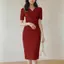 Đầm xanh tiểu thư dáng dài suông nữ mùa hè sang chảnh đầm công sở dự tiệc body sang thiết kế