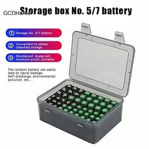 Giá đỡ sắp xếp lưu trữ pin GCDHome Giữ 54 pin AA AAA, Hộp đựng pin Hộp đựng nhà để xe, Hộp đựng tổ chức ngăn kéo gia đình HOT