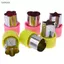 Luckyew 3 Cái / bộ Ngôi Sao Trái Tim Hoa Hình Hoa Rau Cắt Tay Cầm Nhựa Di Động Thép Không Gỉ Cắt Trái Cây Tiện Ích Nhà Bếp TQ