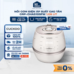 Nồi Cơm Điện Cao Tần Áp Suất Cuckoo 1.8 Lít CRP-CHAS109FW | Công Nghệ Hiện Đại | Hàng Chính Hãng