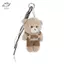 HFTOY Gấu Dễ Thương Sang Trọng Móc Khóa Mềm Nhồi Bông Túi Gấu Quyến Rũ Với Quần Áo Bapa Treo Trang Trí Cặp Đôi Chìa Khóa Quà Tặng ~