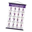 Poster tập thể dục SUIT Taiji dành cho người cao tuổi Biểu đồ treo tường tại nhà với 16 bước đi và bước in rõ ràng Guidan