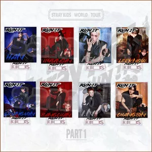SQ11 STRAY KIDS Tấm Đứng Đơn RUN IT Felix Acrylic Đứng Ký Hình Đứng Để Bàn Trang Trí