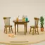 1 / 3 Cái 1: 12 Nhà búp bê thu nhỏ Bàn ăn Bộ đồ nội thất Mini bằng gỗ không chứa BPA để trang trí nhà búp bê Trẻ mới biết đi Giả vờ chơi đồ chơi