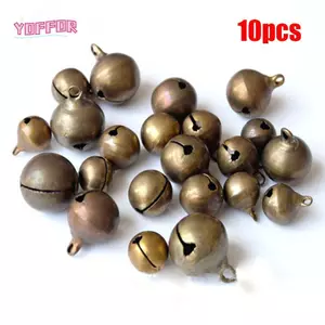 YOFFOR 10 Chiếc Chuông Nhỏ Handmade Vòng Tay Vòng Cổ Cây Giáng Sinh Đồ Trang Trí Retro Đồng
