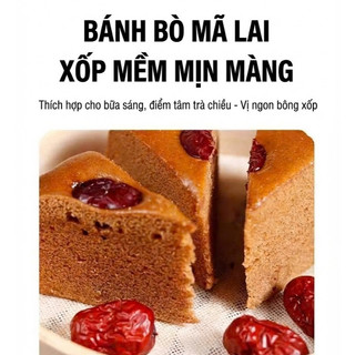 Bột Trộn Sẵn Làm Bánh Bò Mã Lai Phục Linh Hoài Sơn 100g - Bột Trộn Sẵn Phục Linh Hoài Sơn Nở Xốp, Mềm Mịn
