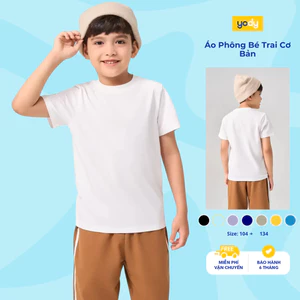 Áo Phông Trẻ Em Yody Basic thoáng mát mềm mại KCTS26S007