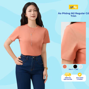 Áo Phông Nữ Yody Regular Cổ Tròn Năng động Mềm mịn WCTS26S007
