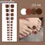 Khung Ảnh 24 Chiếc Màu Trơn Đơn Giản Móng Chân Stiers Full Stier Full Toenail Stiers Ngón Chân Đơn Giản Có Thể Tháo Rời Móng Chân Stiers VN