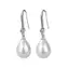 < Honeyba > 1 Cặp Ngọc Trai Giả Màu Bạc Thời Trang Tinh Tế Bông Tai Giọt Nước Cho Nữ Trang Sức Nhẹ Sang Trọng Sáng Bóng Bông Tai Kim Cương Đẹp