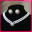 JASMINE 3 Thời Trang Hai Lớp Ngọc Trai Mặt Dây Chuyền Nelace Bông Tai Bộ Trang Sức Nữ Tiệc Cưới Phụ Kiện Trang Sức Quà Tặng JASMINE