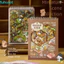 FUHUIOT Nhãn dán cảnh thu nhỏ, Dream Town 4.0 Series Nhãn dán phong cảnh Cảnh Sách, Nhãn dán PET Giấy xếp chồng lên nhau 3D Cabin House Decal Cottages Sách yên tĩnh Quà tặng trẻ em