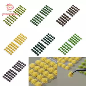 PWSSEND 50 CÁI Cỏ Nhân Tạo Tăm Bàn Cát Đa Địa Hình Cảnh 5mm Cụm Cây