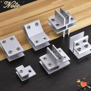 NOTE1 Kẹp Kính, Đồ Nội Thất Phần Cứng Bảng Giá Đỡ Kệ Kẹp, Làm Dày Kệ Giá Đỡ Hỗ Trợ Kệ Kẹp Cho 6-12mm