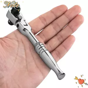 NOTE1 Cờ Lê Ratchet, Tay Cầm Tròn Kim Loại Dụng Cụ Cờ Lê Nhanh, Hữu Ích Đa Năng 1 / 4 Inch Hai Đầu Ratchet Sửa Chữa Nhà