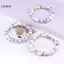 LUImo Xanh Trắng Sứ Gốm Hạt Vòng Tay - Phong Cách Dân Tộc Sáng Tạo DIY Phụ Kiện Thủ Công Cho Trang Sức Phong Cách Quốc Gia SBS