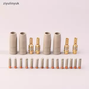 Ziyulinyuk 9 Cái 0.8 / 1.0 / 1.2mm MIG Đèn Pin Gas Đầu Giá Đỡ Bộ Phận Bảo Vệ 15AK Đèn Pin Hàn Mới Lớp Phủ Bảo Vệ Vòi Phun VN