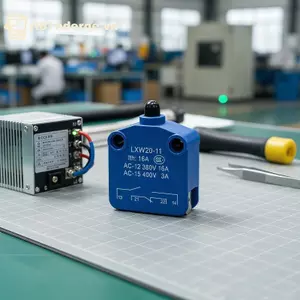 GE LXW20-11 / M Micro Stroke Limit Switch PUSH Slug Cột Bạc Tiếp xúc Tuổi thọ cao để Paaging Máy móc Điều khiển VN