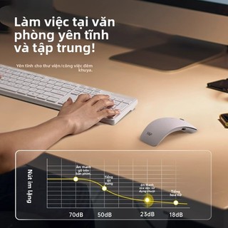 Chuột không dây Bluetooth W & P Di động ba chế độ im lặng Thích hợp cho máy tính xách tay Apple Macbook