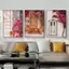 Phong Cảnh Địa Trung Hải Biển Hy Lạp Ý begonias Cây Ô Liu Poster Không Khung Tranh Canvas Trang Trí