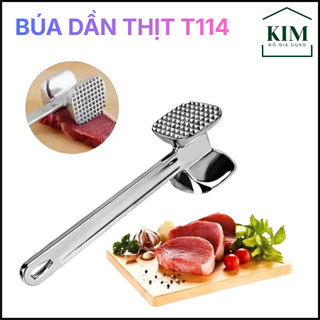 Búa Đập Thịt Dập Gừng Tỏi Kết Cấu 2 Mặt Nhôm Đúc Chống Gỉ Sét Dụng Cụ Xăm Làm Mềm Thịt Thần Tốc Tiện Lợi