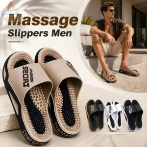 Dép Massage GILL Nam, Dép phòng tắm chống trượt bấm huyệt, Dép ngoài trời đa năng chống mùi đế mềm Trang phục hàng ngày