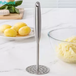 Máy nghiền khoai tây bằng tay FUHUIOT, Máy xay khoai tây cầm tay thoải mái, tiện ích nhà bếp Máy nghiền rau bền cầm tay chống trượt Thực phẩm bổ sung