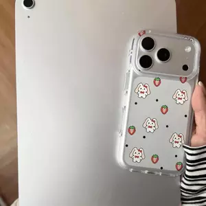Dâu tây in đầy đủ Thích hợp iPhone17/16 trường hợp điện thoại 15/1413 Frosted X chống rơi