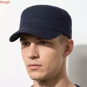 THEGIRL8B Mũ Flat Top, Mũ Chống Nắng Màu Trơn Thoáng Khí, Phong Cách Hàn Quốc Nhẹ Có Thể Điều Chỉnh Ngoài Trời Mũ Đạt Đỉnh Nữ